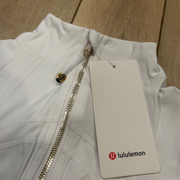 White Lululemon Define Jacket (Gold Zipper) - Picture 2 of 6